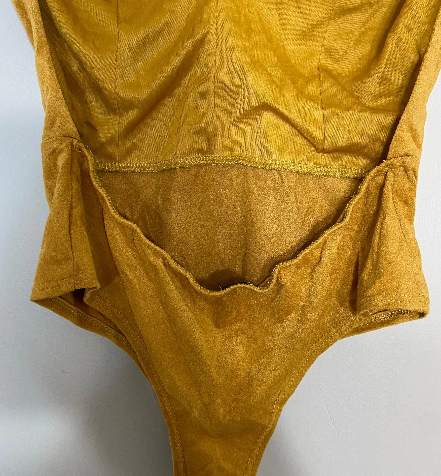 Windsor Mustard Open Back Bodysuit - Image 9