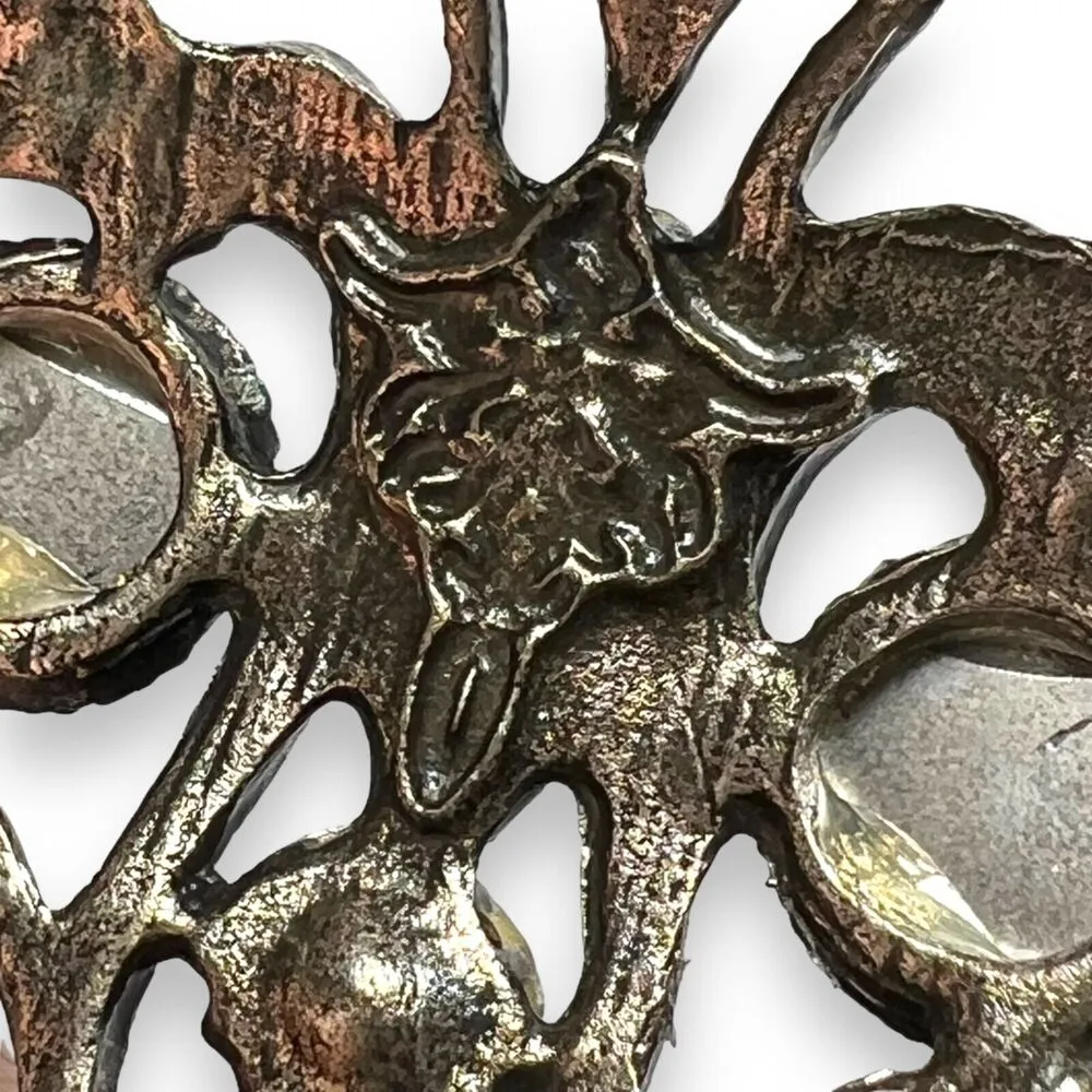 Womens Cuff Bracelet Jeweled Hinged Rhinestone Silver Green Fashion Statement - Image 13