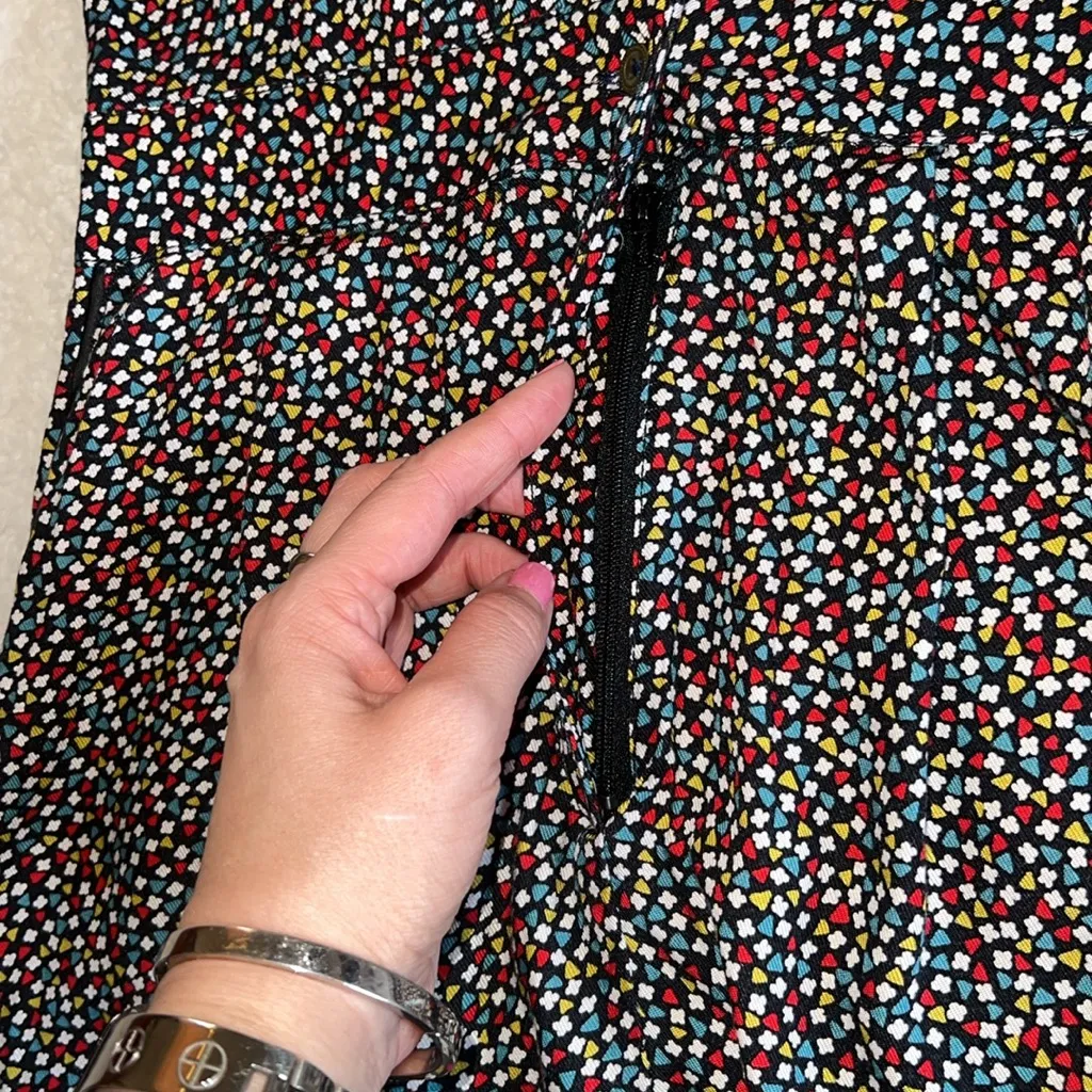 Anthropologie Ett Twa Christine Silken‎ Jumpsuit Geometric Print Size 2 - Image 12