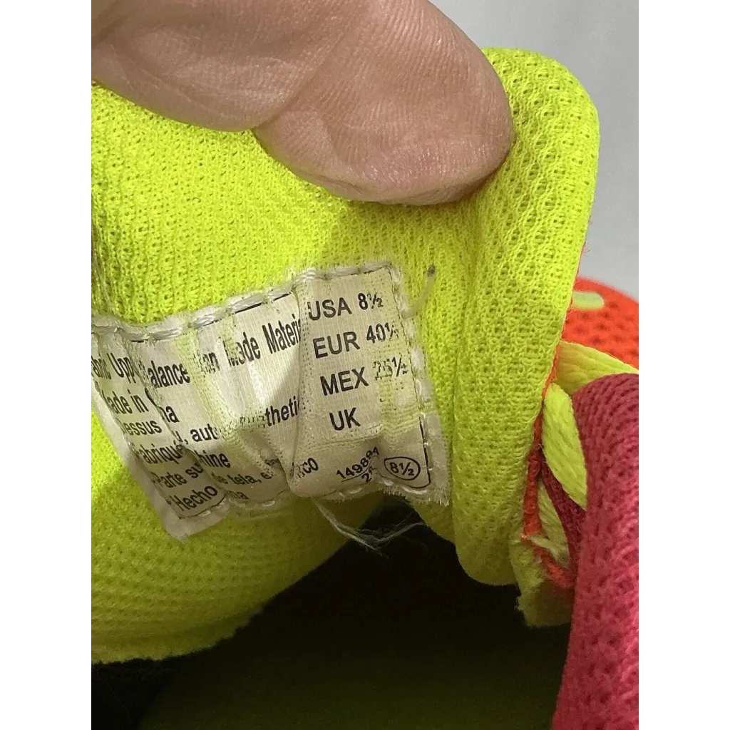 Womans Champion Memory Foam 8.5 Multicolor Neon Athletic Sneakers - Image 6