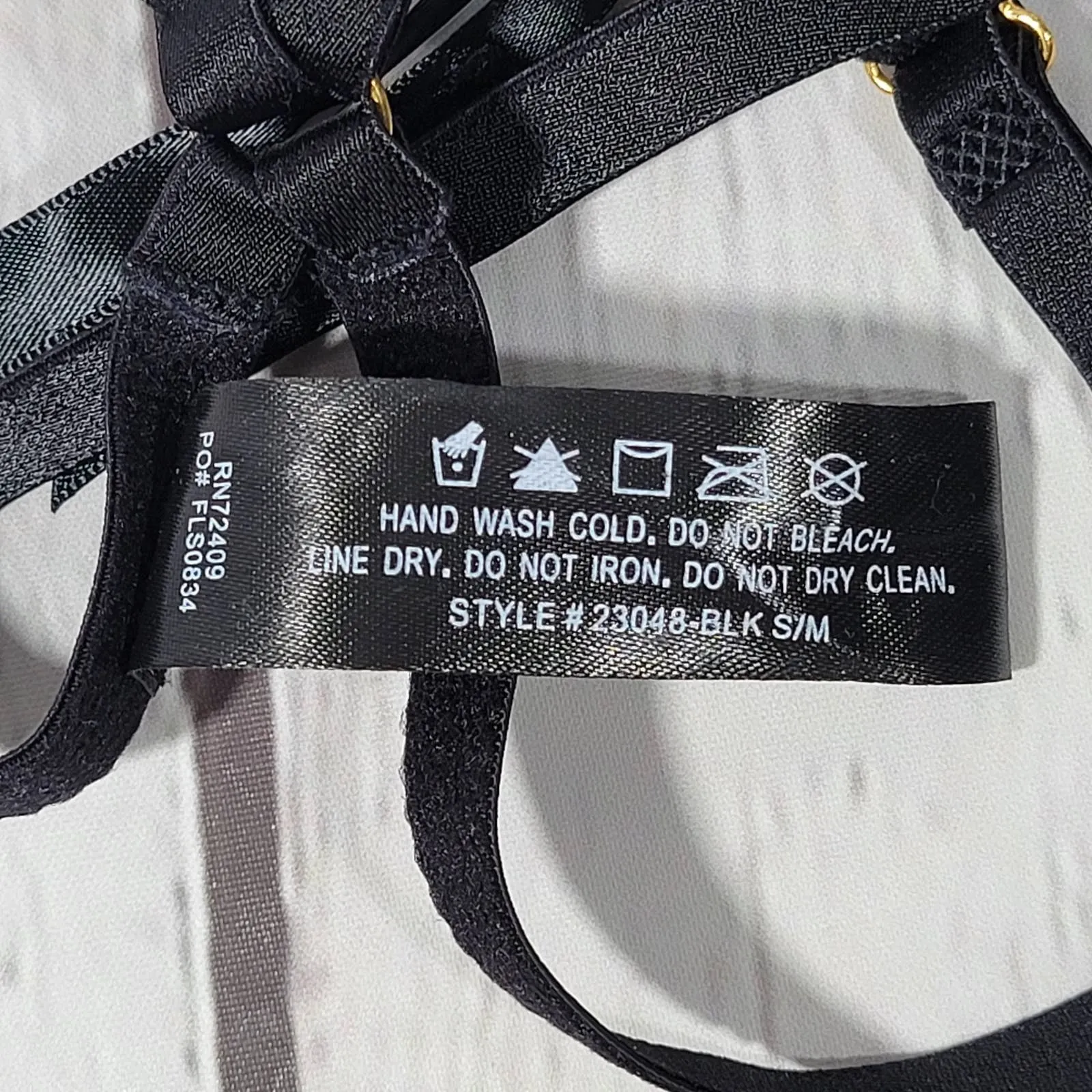 Pink Lipstick Black Strap Garter S/M‎ NWOT Size undefined - Image 8