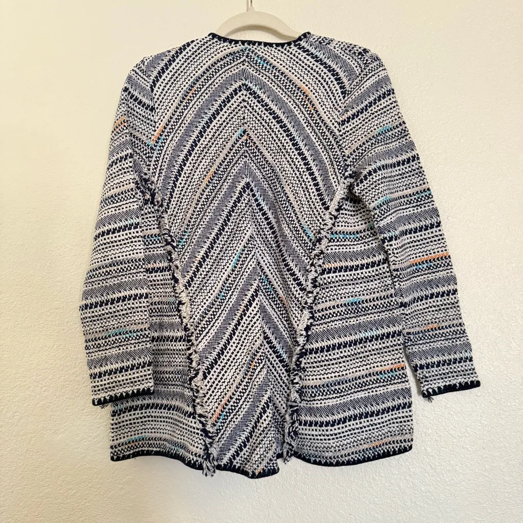 Lucky Brand Bohemian Cardigan Sweater with Fringe Details - Image 10
