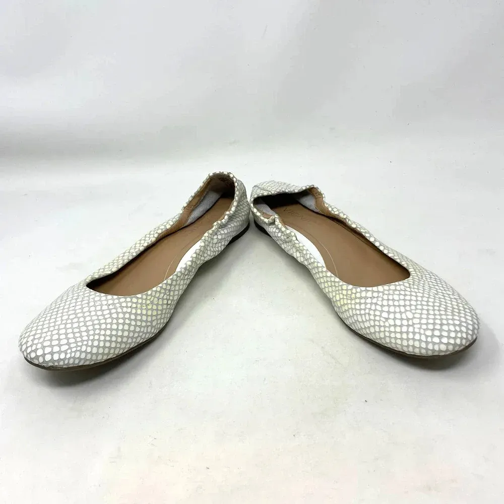 Vionic‎ Jewel Alexa Ballet Flat White Gray Size US 6 - Image 4