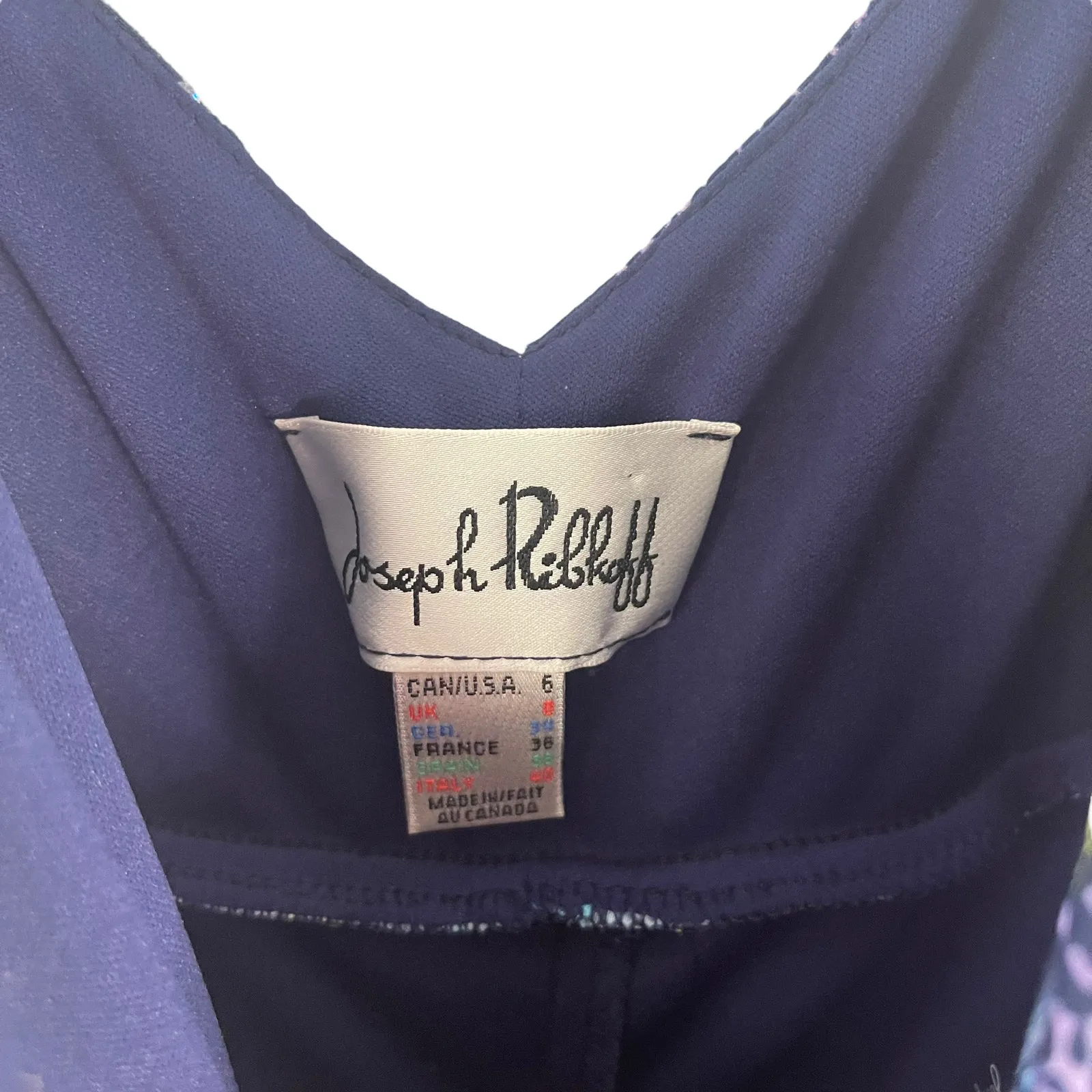 Joseph Ribkoff Women's‎ Size 6 Small Fairy Sequin Green Blue Maxi Dress - Image 6