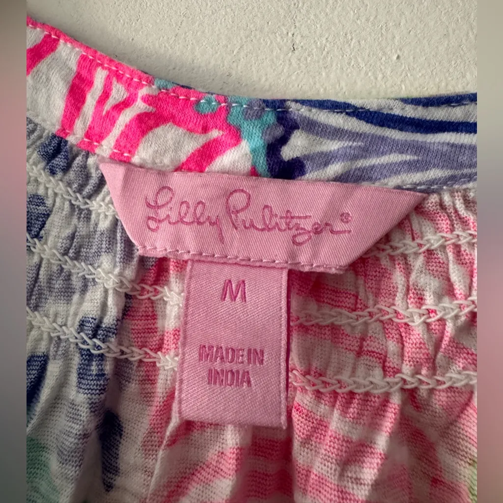 Lilly Pulitzer Essie Tank Top Roar Of The Seas Bright Gorgeous - Image 5