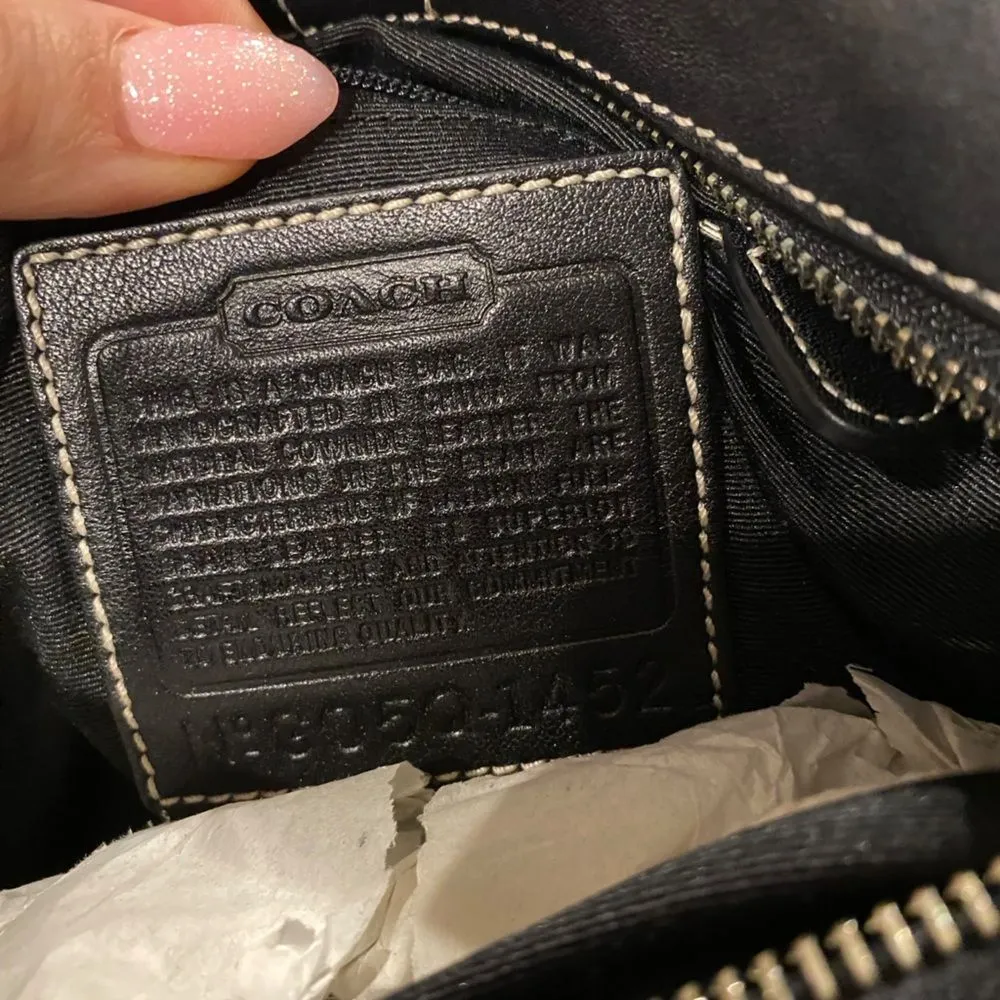 Coach Convertible Soho Slim Buckle Shoulder Bag‎ Black Soft Leather Duffel New - Image 8