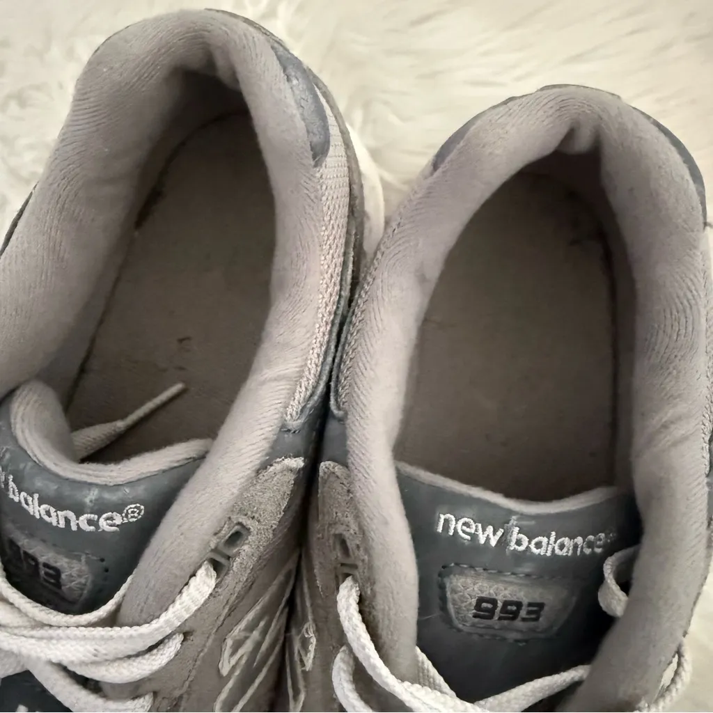 New Balance 993 Made in USA Gray Suede Mesh Sneakers Women’s 7 - Image 7
