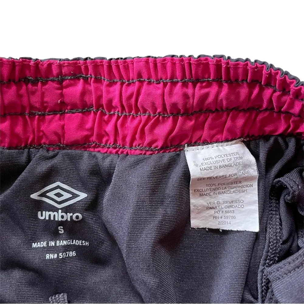 Juniors’ Umbro Pink and Gray Athletic/Running Shorts - Image 6