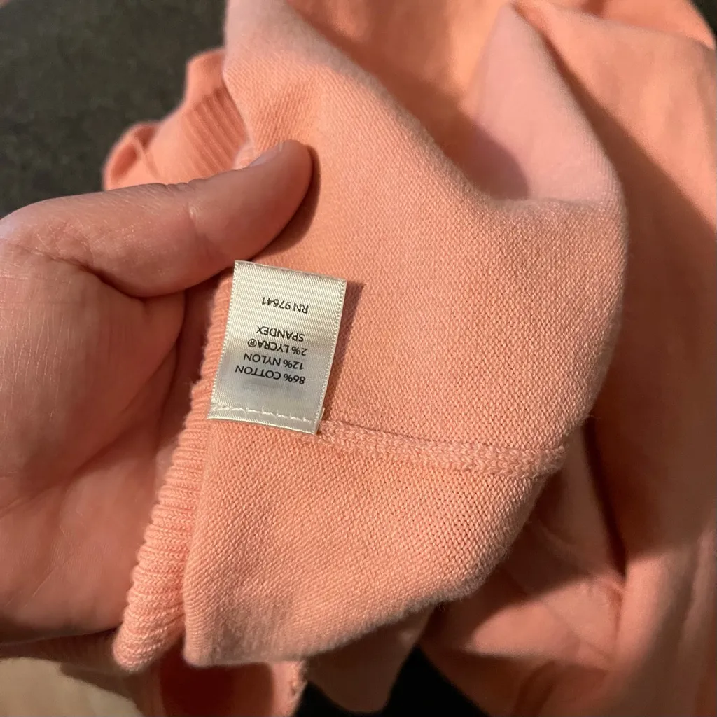 J.Jill Button Down Woman's Blush Pink Button Down Sweater Size Small - Image 6