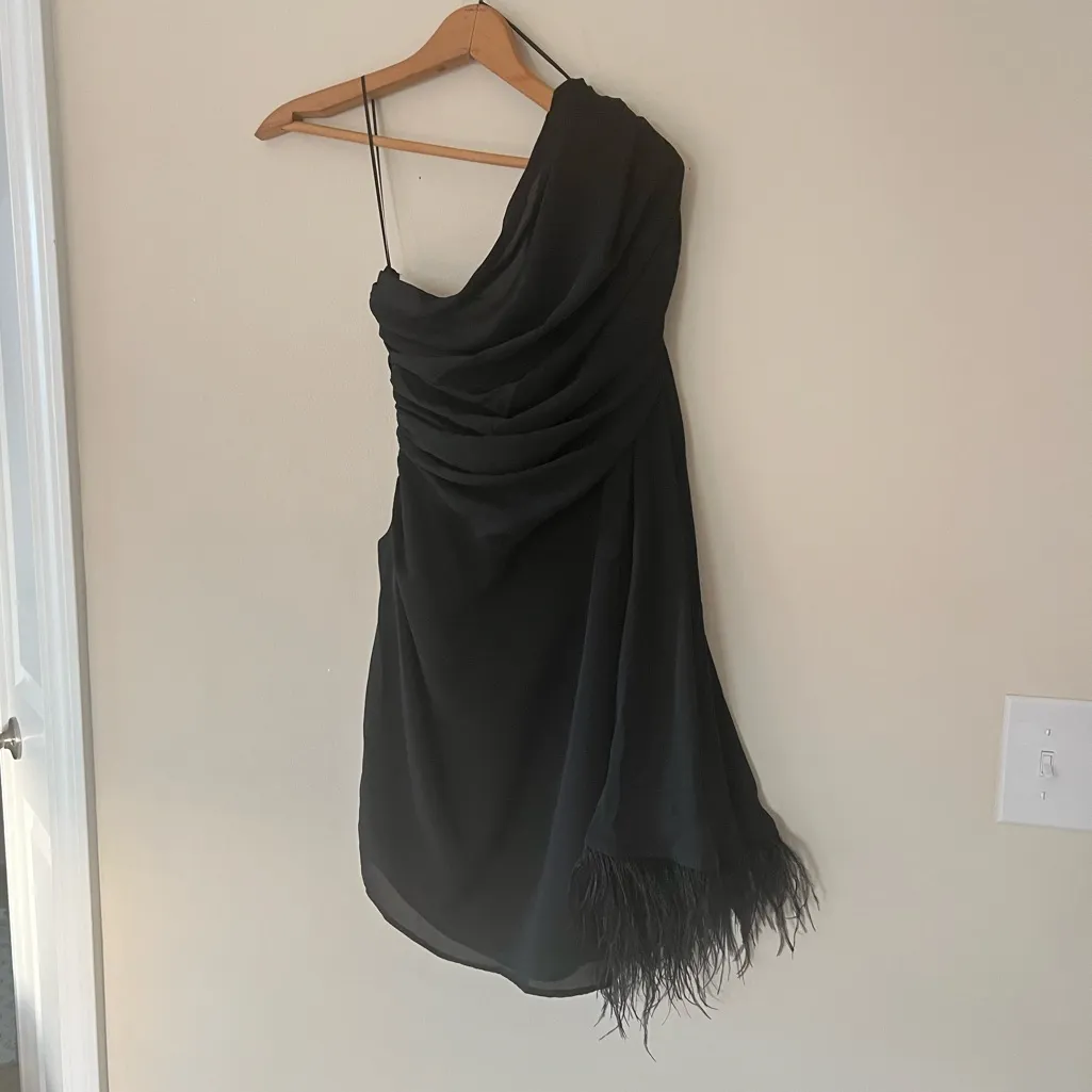 L’abeye‎ Colette Mini Dress Black One Shoulder New With Tags - Image 2