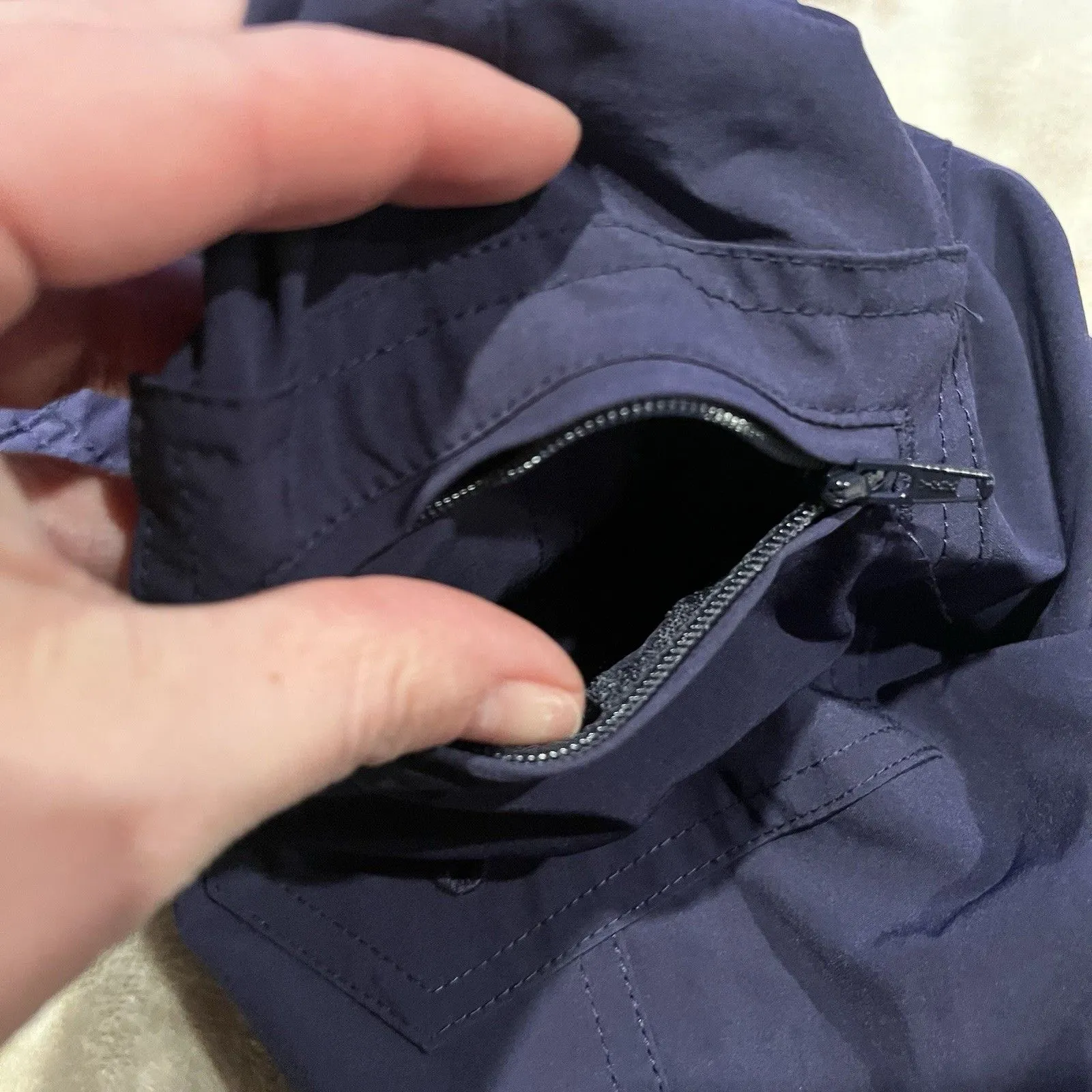 LL Bean Womens Size 12 Nylon Blend Lightweight Hiking Shorts ~Blue~UPF 50+ Blue - Image 5