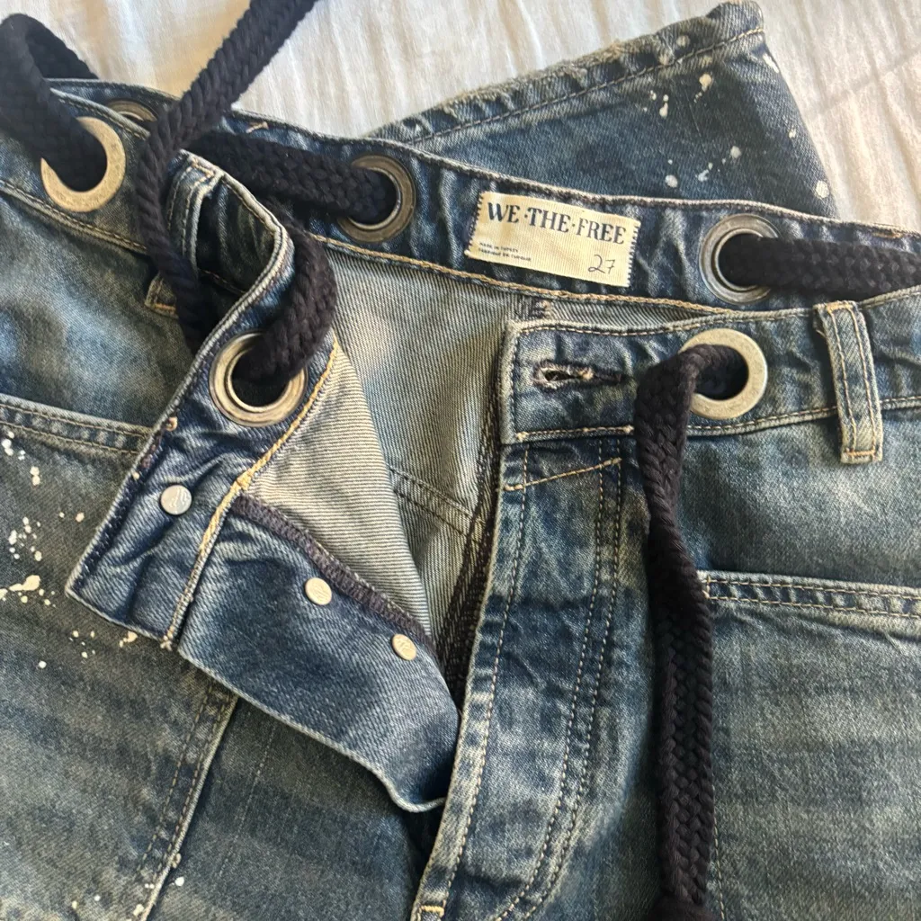 Free people we the free moxie pull on barrel jean in timeless blue - Image 4