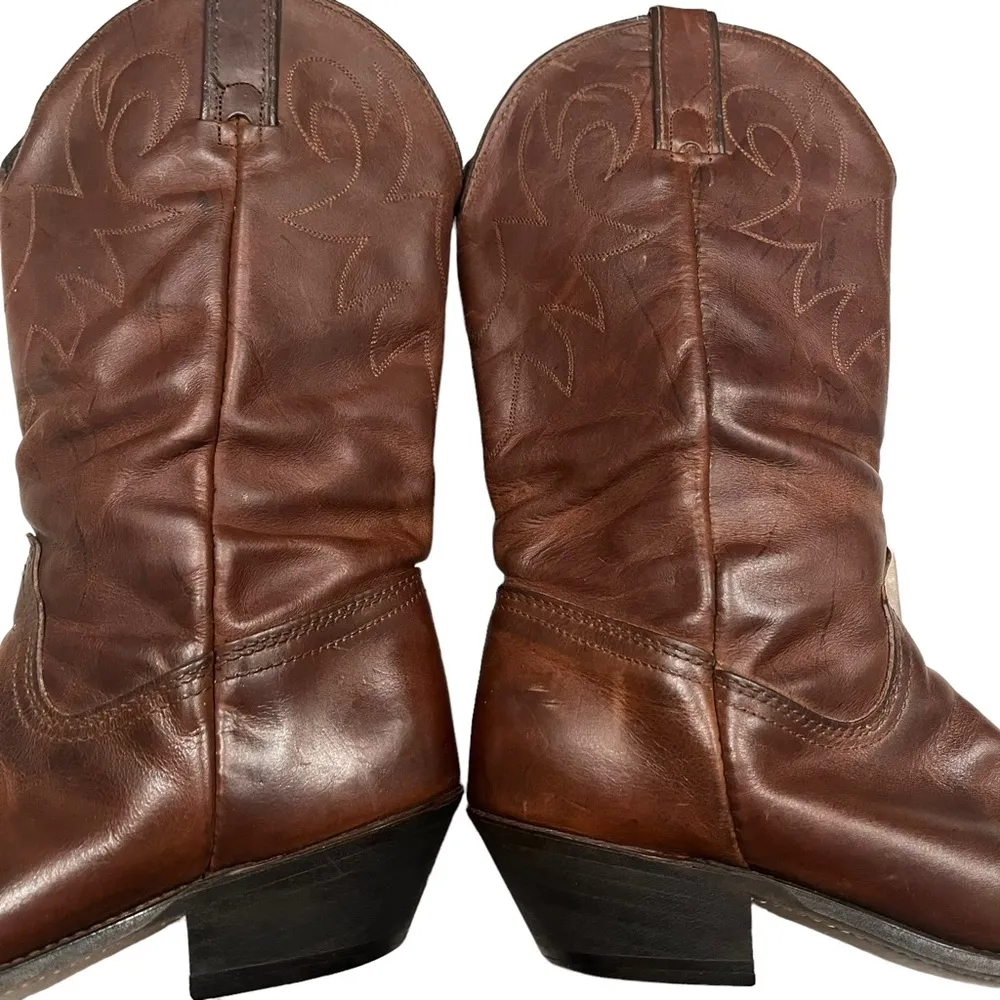 Durango Distressed Brown Lesther Slouch Western Boot, Sz 8.5 - Image 11