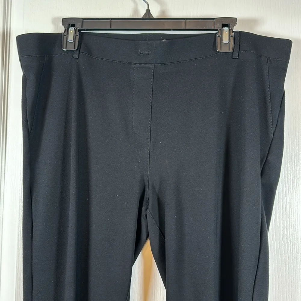 Betabrand Classic Dress Pant Yoga Pant Black Skinny Size XXL Long EUC #5913 - Image 4