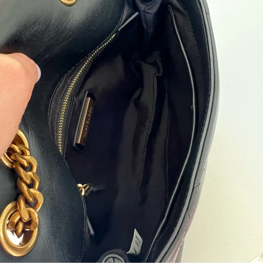 NWOT Tory Burch Small Kira Diamond Quilt Pave Convertible Shoulder Bag in Black - Image 10