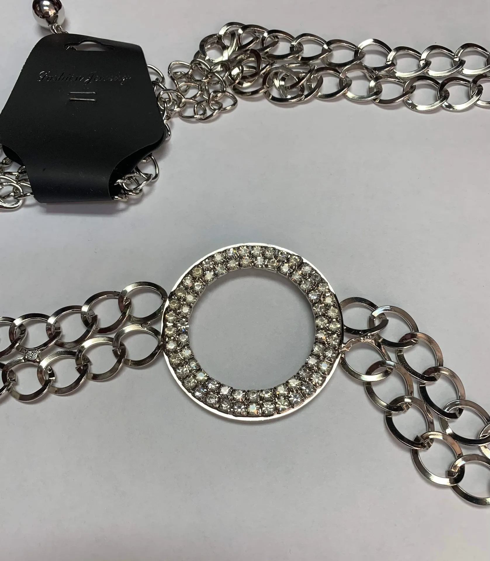 Rhinestone Double Strand Belly Body Chain 💥💥💥 Silver - Image 3