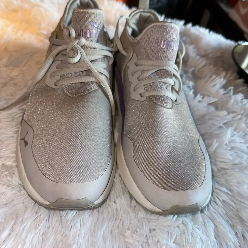 New Puma Soft Foam Optimal Comfort Women's Lilac/Pewter Shoes Size US 10 - Image 3