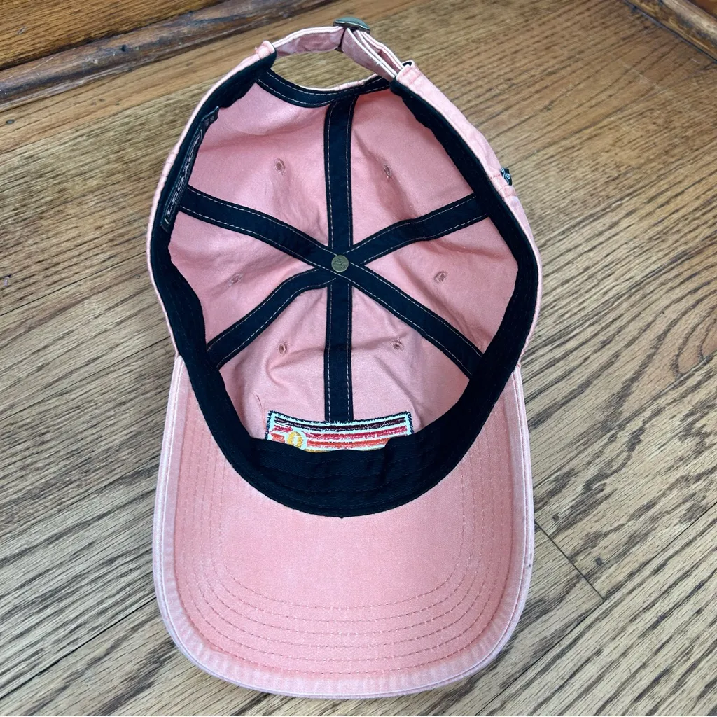 PALISADES Canvas Adjustable Baseball Cap Embroidered Front By Legend Hat Size OS Pink - Image 7