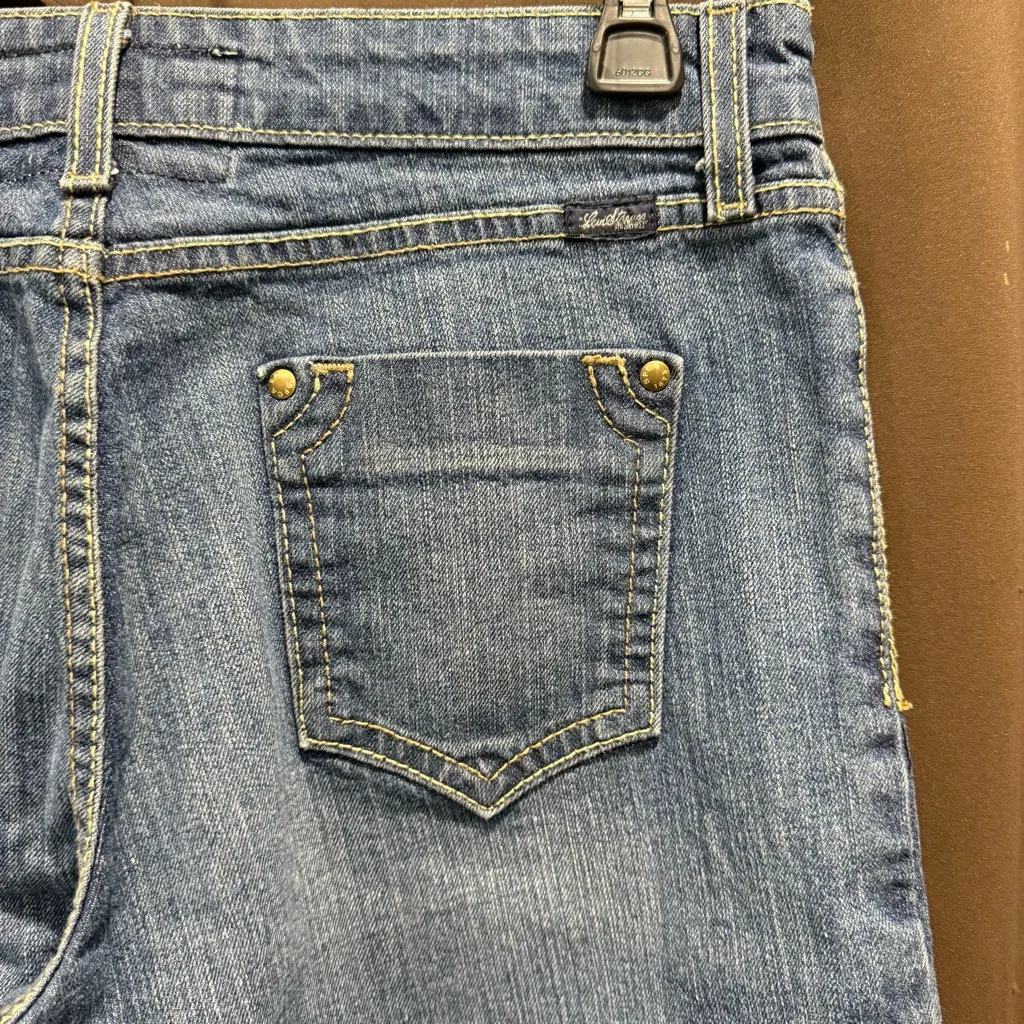 Levi Strauss Signature Women's Classic Blue Denim Bermuda Shorts, Size See Desc - Image 3