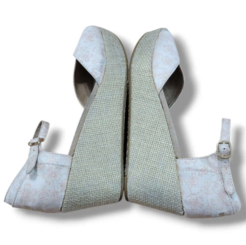 Toms Shoes Size 9.5 Toms Wedge Sandals Toms Floral Jacquard Platform Wedge Shoes Women's Shoes - Image 5