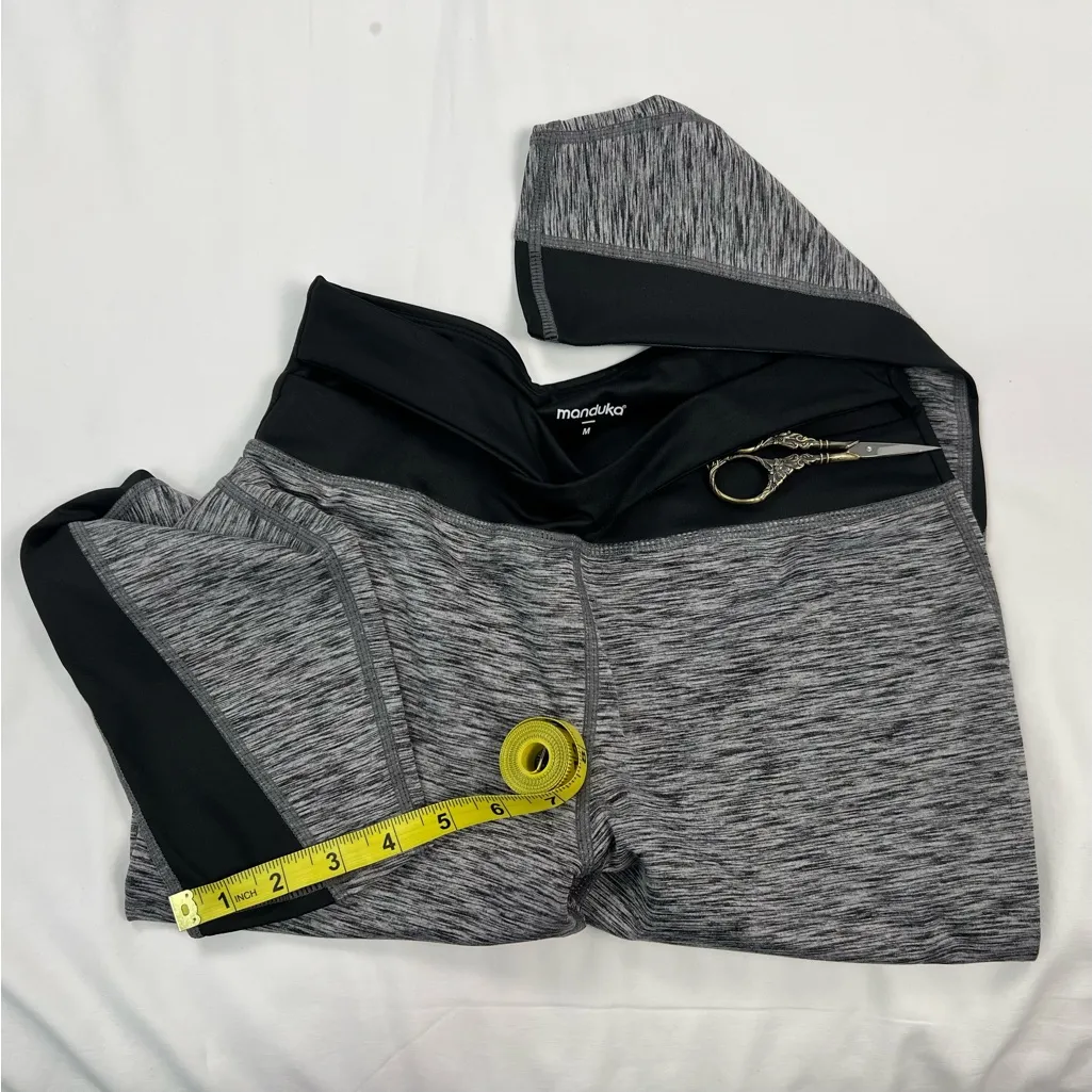 Mandela Gray and Black Leggings, Size: Medium - Image 6