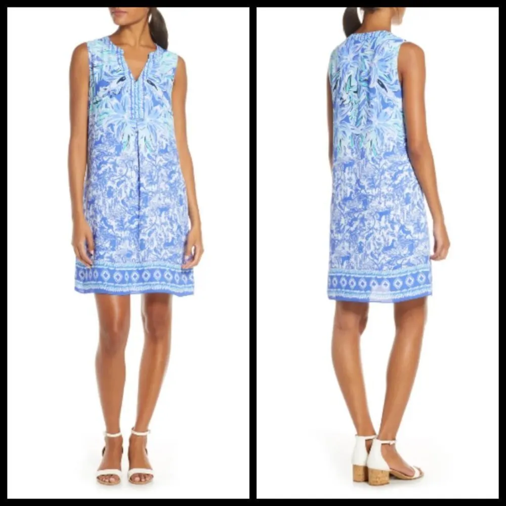 💕LILLY PULITZER💕 Evah Shift Dress High Tide Navy - Image 6