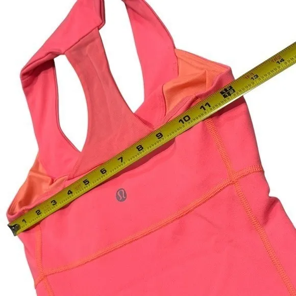 Lululemon Scoop Neck Tank in Color Luon (Coral) Athletic Outdoors Women's XS - Image 9