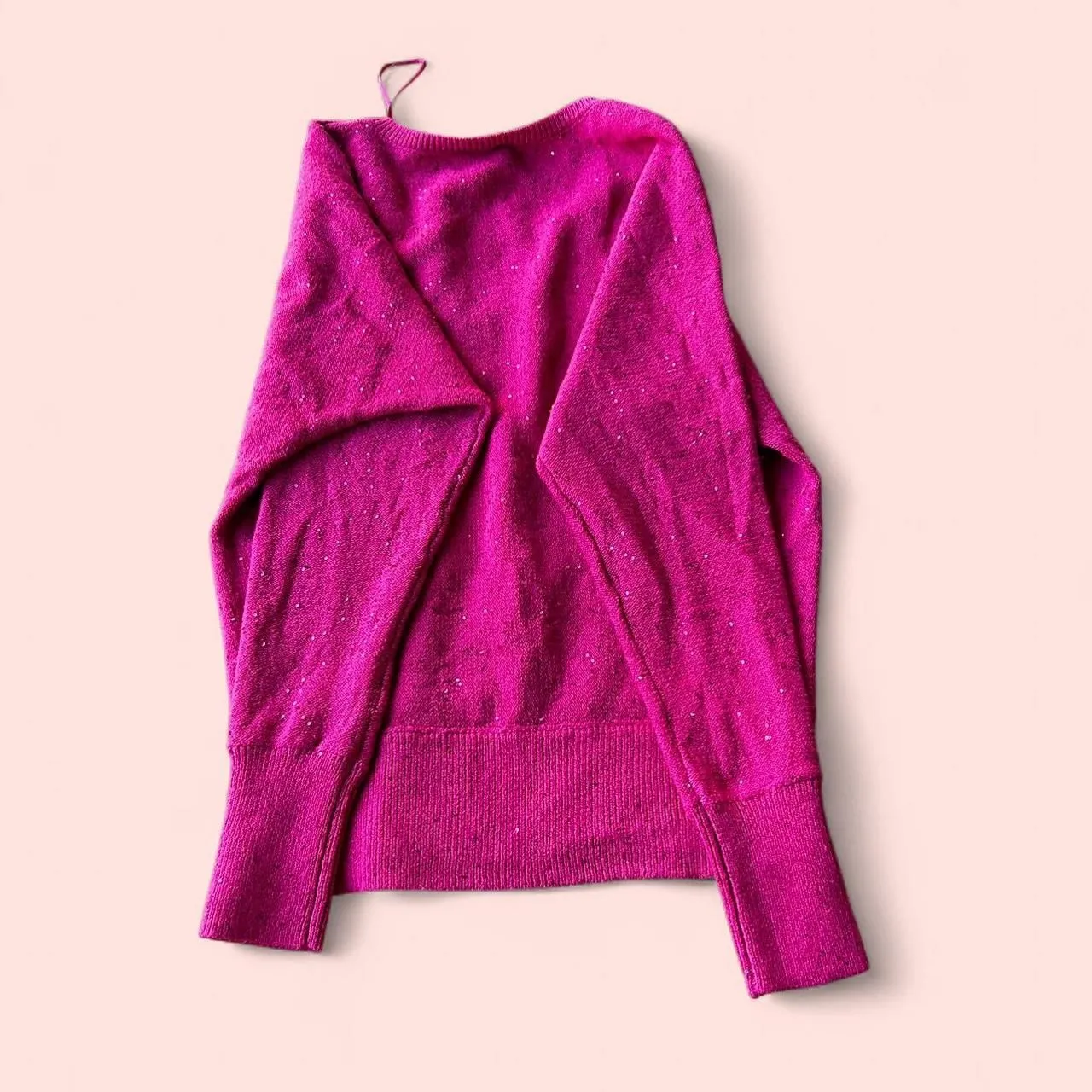 Pink Sequin Sweater Inc International Concepts Size XS - Image 6