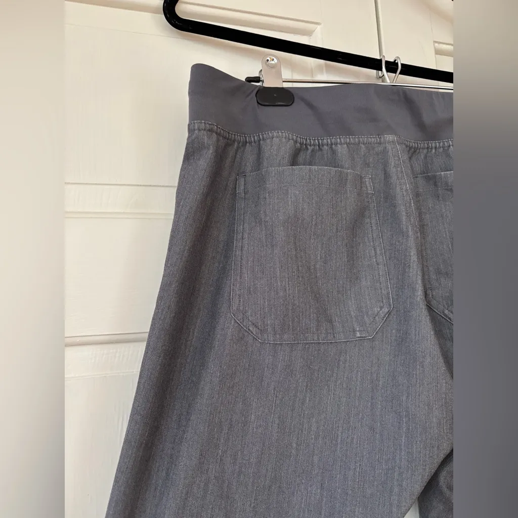 Figs Livingston Scrub Pants Graphite Gray Size Medium Tall Inseam Straight Leg - Image 9