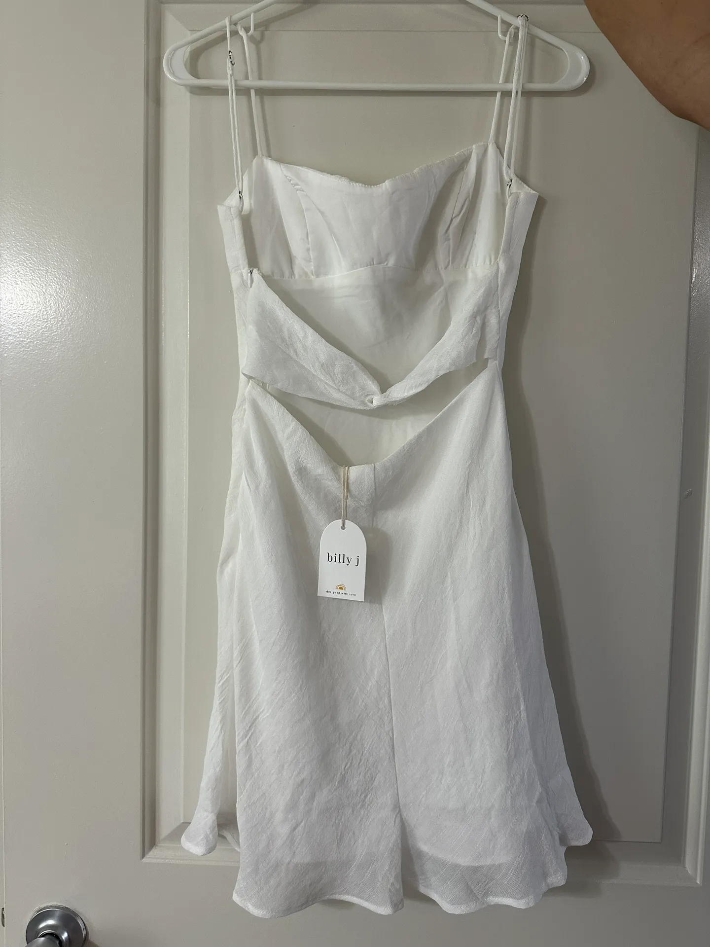 Billy J white mini dress Size 4 - Image 4