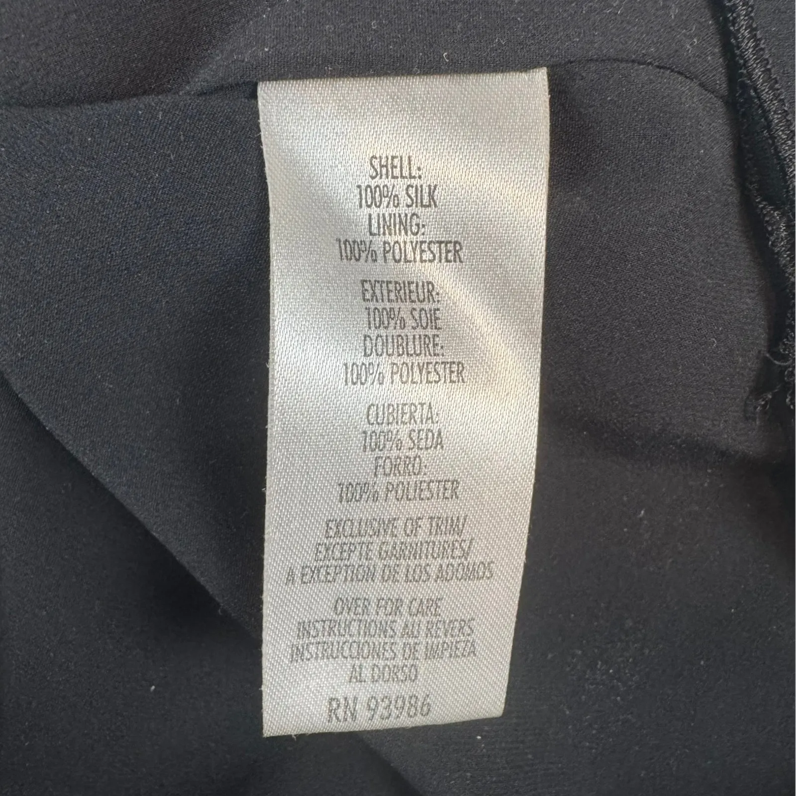 Vintage 90's 2PC Beaded Black Silk Skirt Outfit Size 2/4 - Image 15