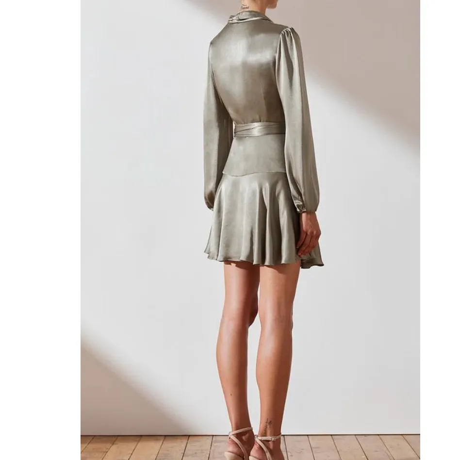 Shona Joy Sage Joan Wrap Mini Dress - Image 5