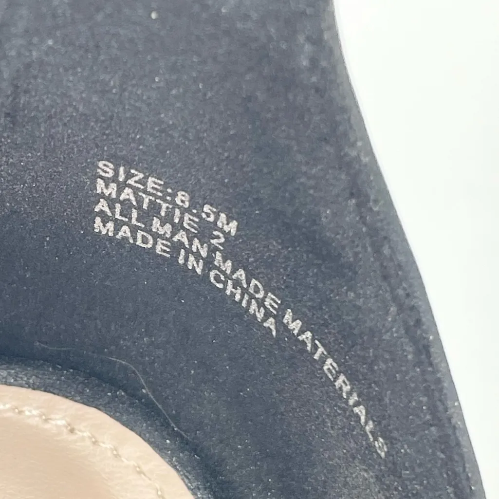 Mari A Women's Mattie 2 Ankle Strap Heels Size 8.5 Black Faux Leather Open Toe - Image 5