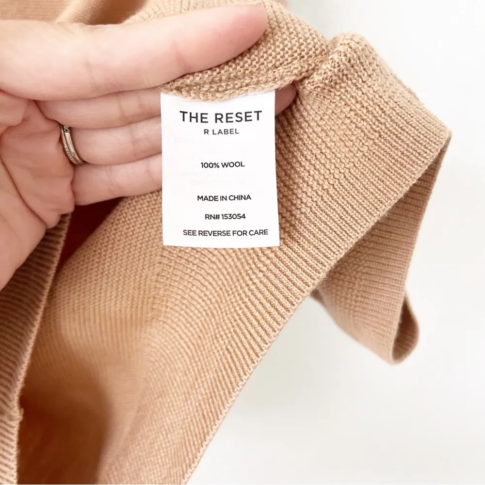 The Reset R Label Essential Pullover Dolman Sleeve Sweater in Ginger Tan - Image 6