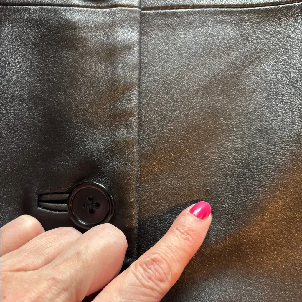 Sonoma Women’s Vintage Lambskin Leather Coat - Image 6