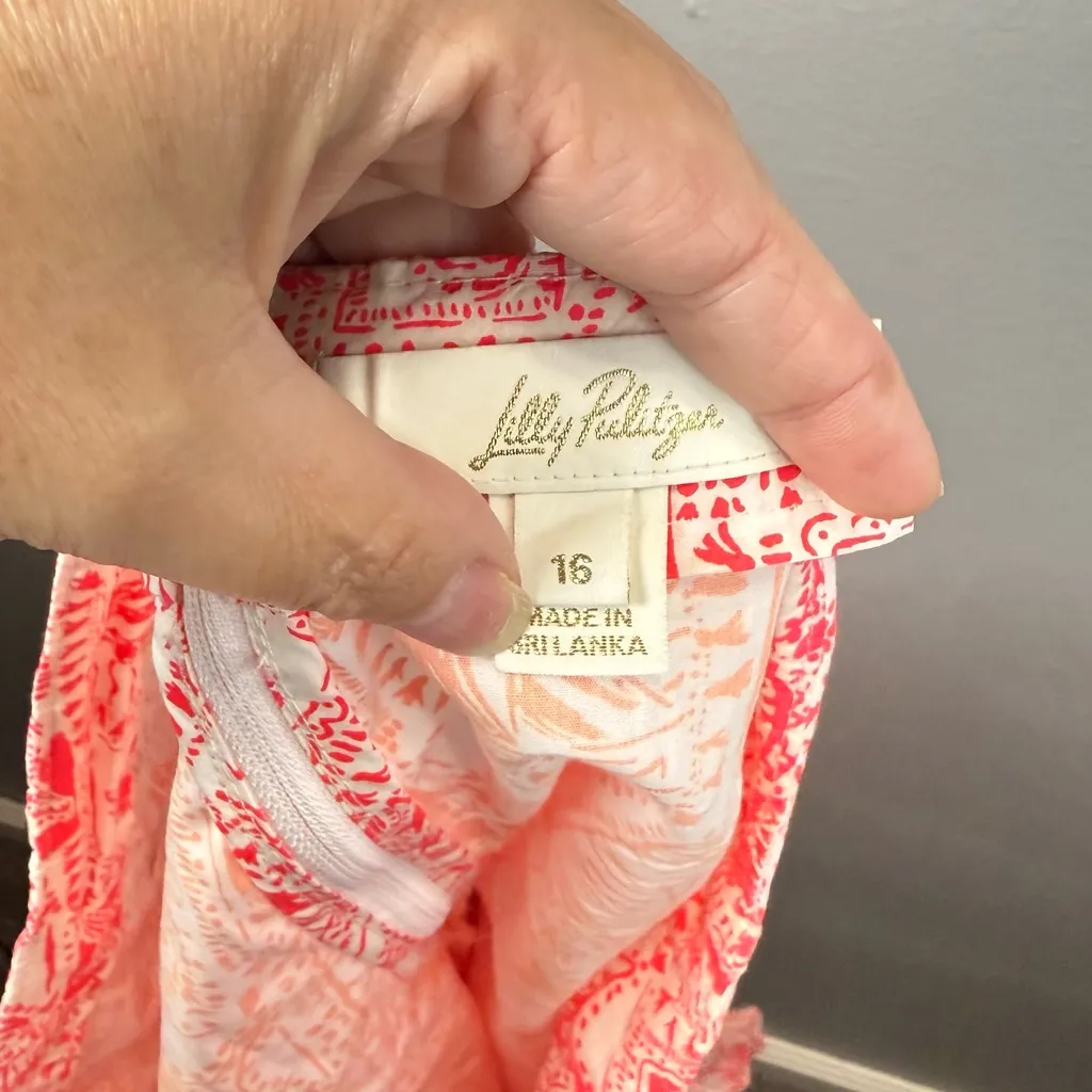 Lilly Pulitzer Women's Alicent Mini Skort Seaside Harbour Mizner‎ Red Size 16 - Image 5
