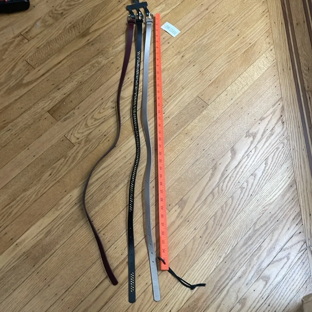 3 pack skinny belts size s/m Red - Image 5