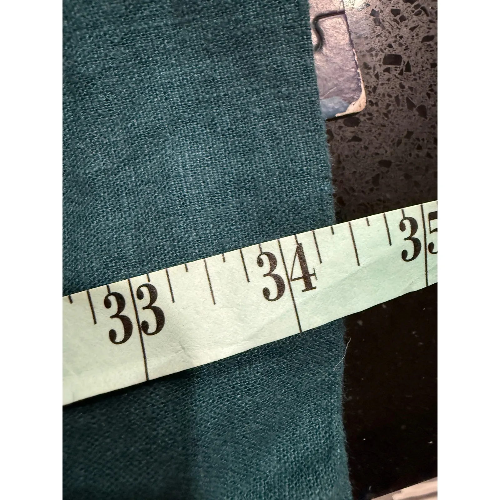 Banana Republic Linen Blend Wide Leg Cropped Pants Teal XS - Image 7