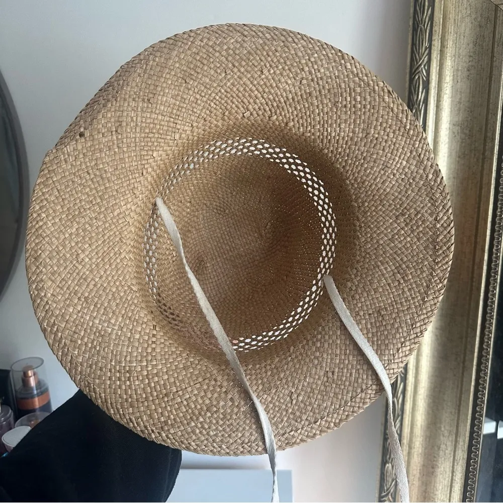 Basic Straw Beach Hat Tan - Image 3