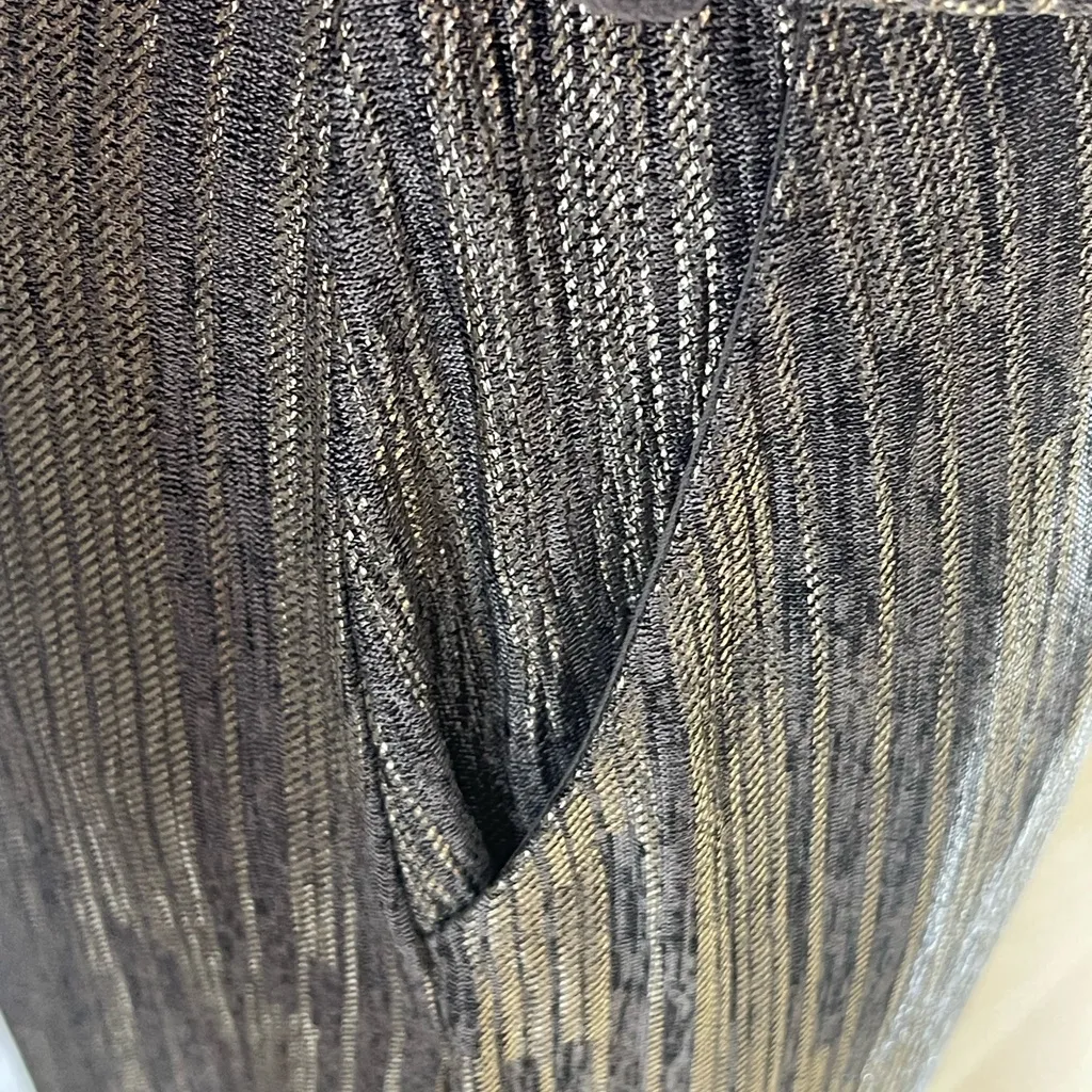 Vince Camuto Metallic Silver Sleeveless Wide Leg Jumpsuit Women’s Size 6 - Image 4