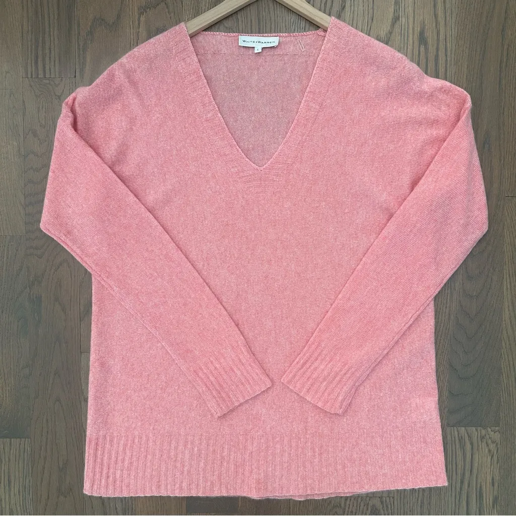 White + Warren 100% Cashmere V - Image 5