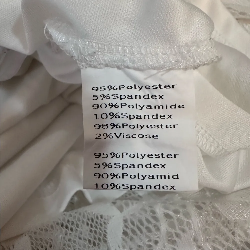 Scarlett Darkness White Lace Dress Renaissance Gothic Victorian Steampunk medium - Image 8