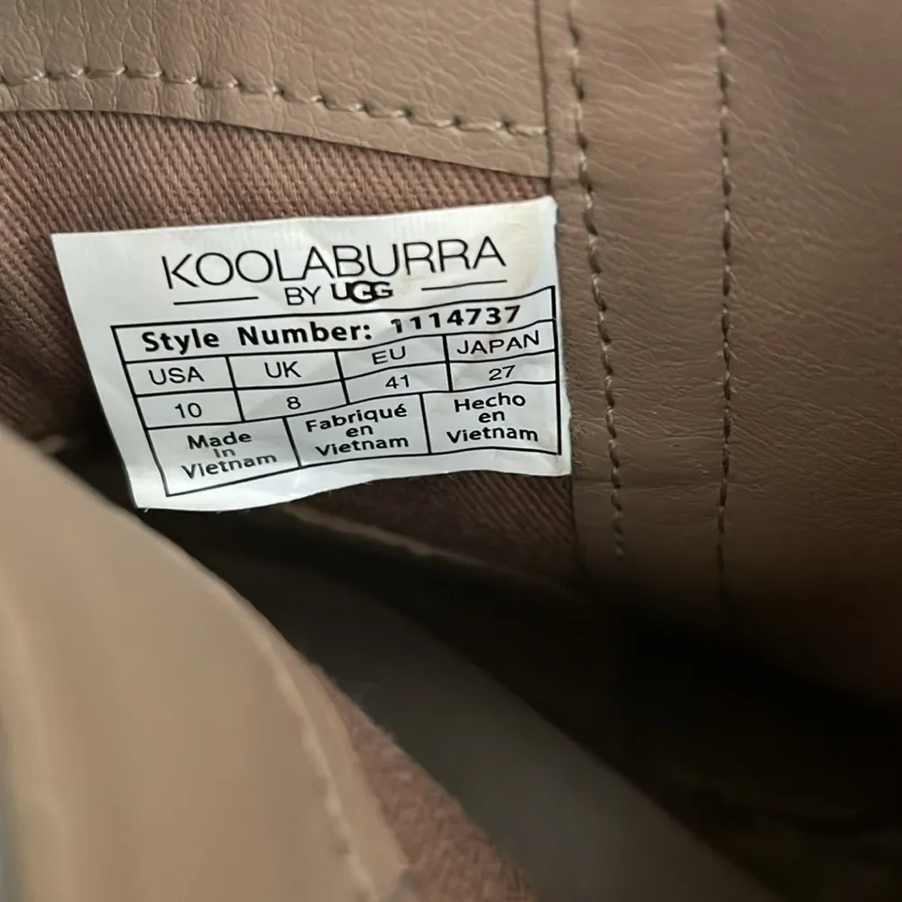 Koolaburra By Ugg Womens Erena Ankle Booties Brown Block Heels Zip Buckle Sz 10 Tan - Image 9