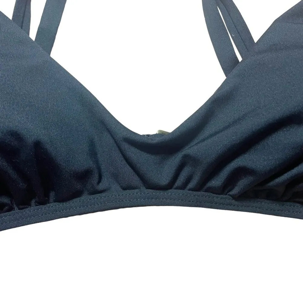 Andie Swimwear The Valencia Top Smooth Black Bikini Separates Size Large NWOT - Image 7