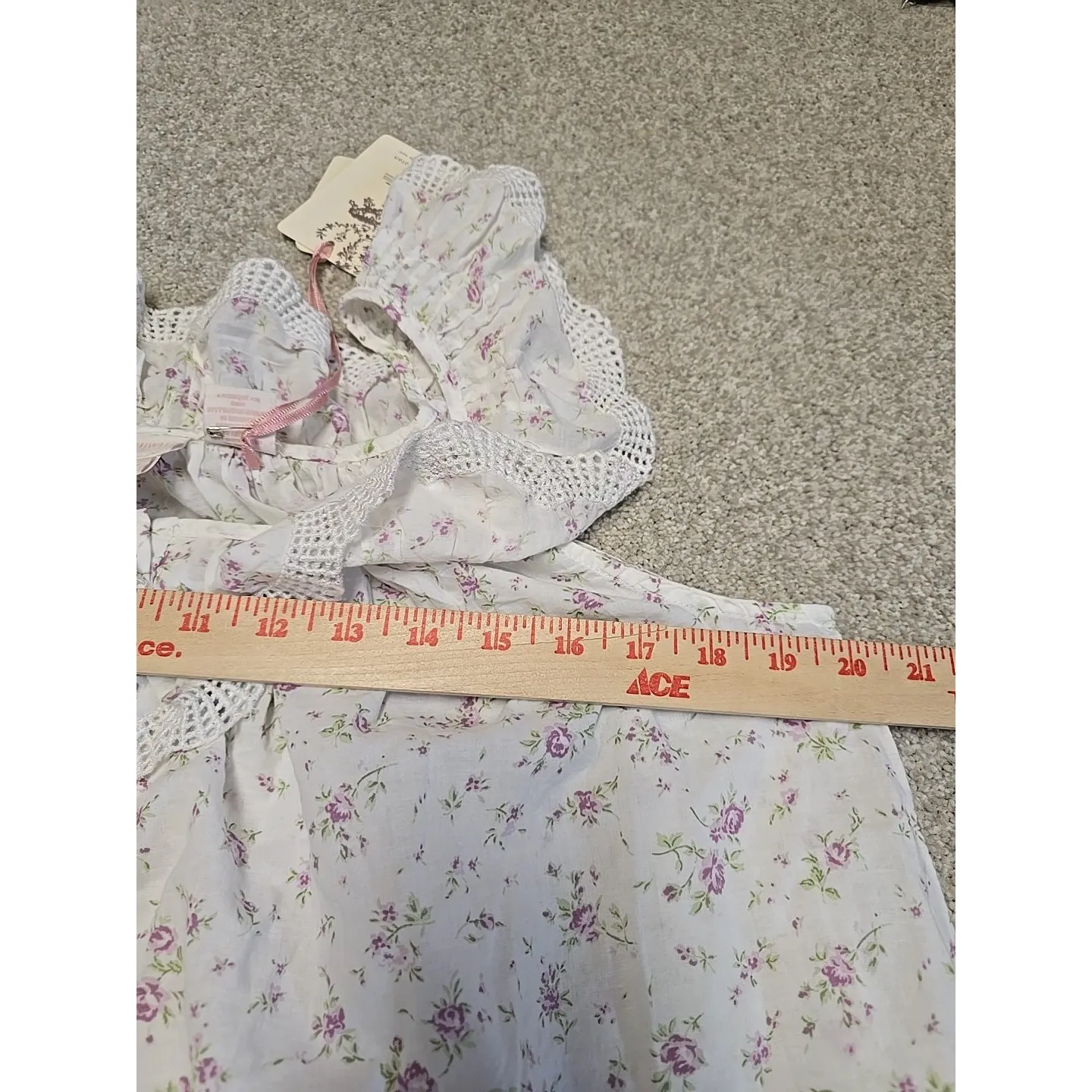 Rachel Ashwell Shabby‎ Chic Ruffle Nightgown Womens Sz M Cottagecore Prairie - Image 8