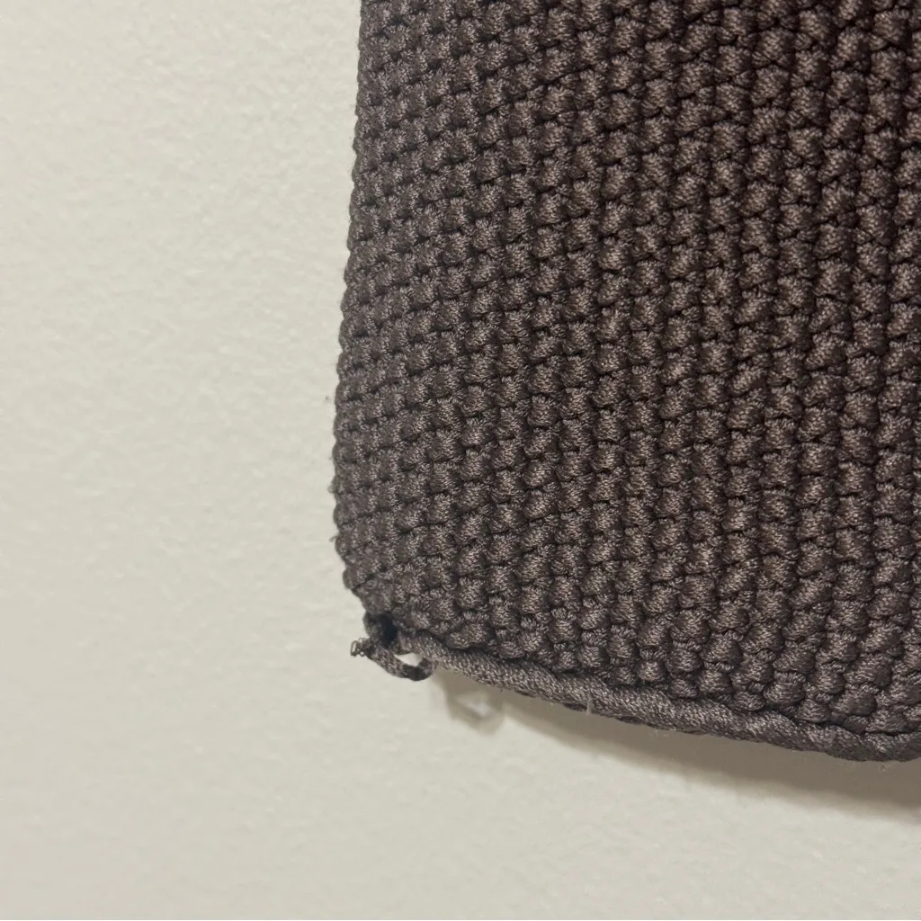 MaxMara Silk Knit Cardigan Sweater Size Medium Brown Knit Jumper Chunky - Image 7