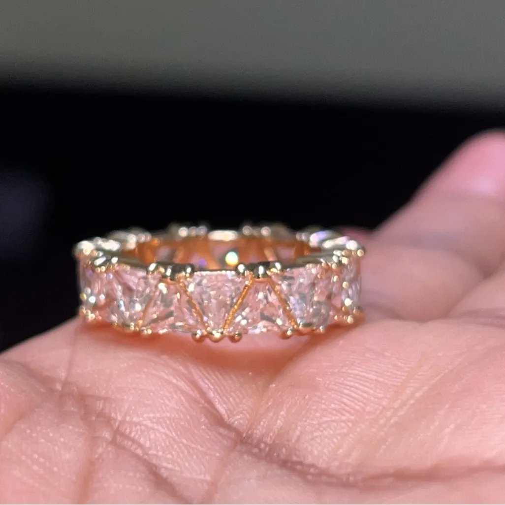 Amazon Gold Band with Clear Stones - Image 3