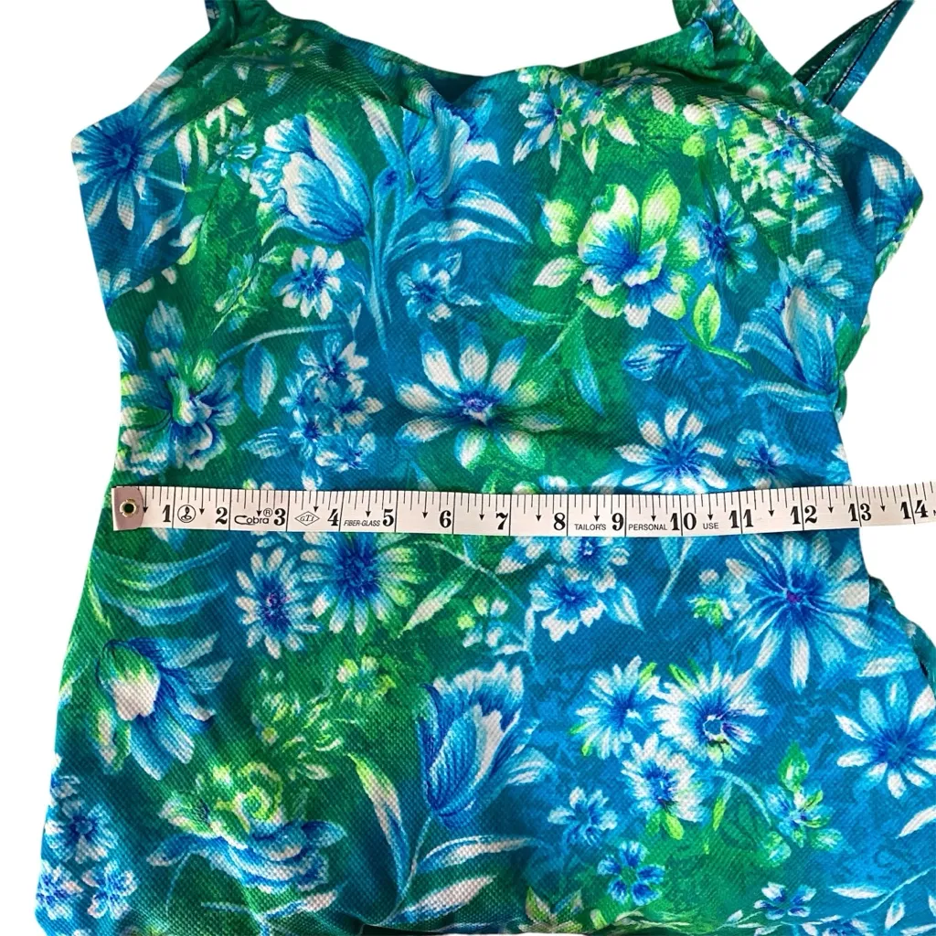 Vintage Swimsuit One Piece 80s Size M - Image 5