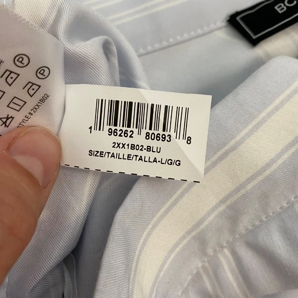 BCBGMAXAZRIA‎ Asymmetrical Midi Skirt Size L Ballad Blue Flares Tiered Ruffle - Image 7