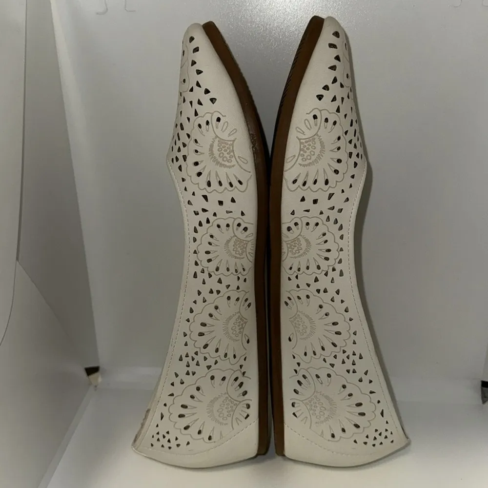 Baretraps Chika Cream Floral Vegan Leather Ballet Flats Women’s 10 - Image 7